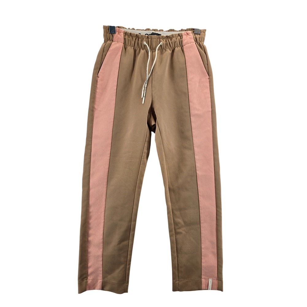 Scotch & Soda Maison Scotch Tan Pink Stripe Jogger Pants XS Sporty Athleisure